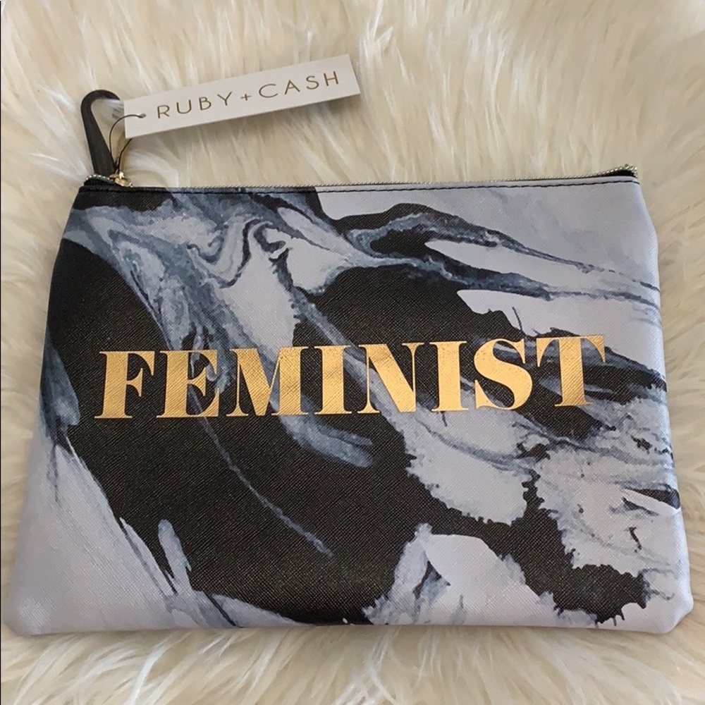 RUBY+CASH Feminist Cosmetic or school Pouch